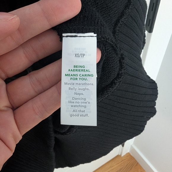 Aerie Black Button-Front Cardigan NWT - Picture 9 of 10